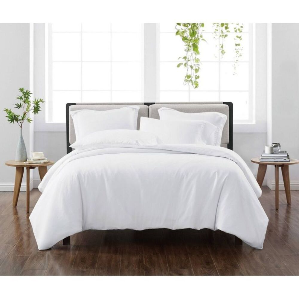 Cannon - Twin/Twin XL 2pc Heritage Solid Duvet Cover Set Wh White